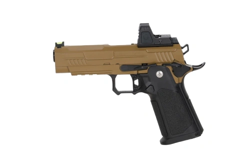 Arcturus Hi-Capa Vanguard 4.3" GBB Pistol (Optics Ready/Kolimator ARS-1) - Half-Tan