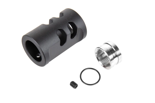 Kompensator typu A TTI Airsoft do replik AAP01 14 mm CCW Czarny