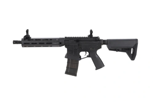 King Arms x Lancer Systems airsoft Carbine L15 LCH7 8" Real Carbon Black