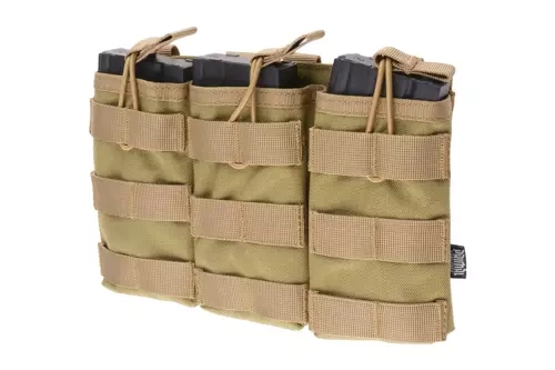 Pochette triple Open I pour chargeurs AK/M4/G36 - tan