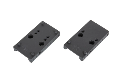 Cybergun Canik TP9 mounting plates with reloading handle Black