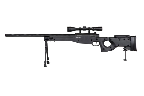 Réplique de sniper Specna Arms SA-S14 EDGE™ avec lunette et bipied Noir