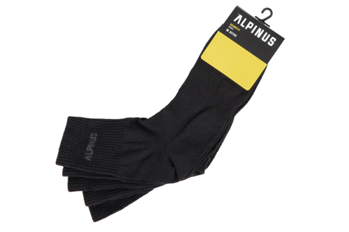 Alpinus Zadar Paquete de 3 calcetines Coolmax FI11081 39-42 negro