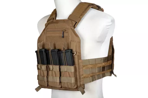 Chaleco táctico Plate carrier 420 - Marrón Coyote