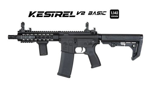 Fusil de airsoft Specna Arms SA-E08 Culata EDGE™ Kestrel™ ETU 1.14 J Light Ops Stock Negro